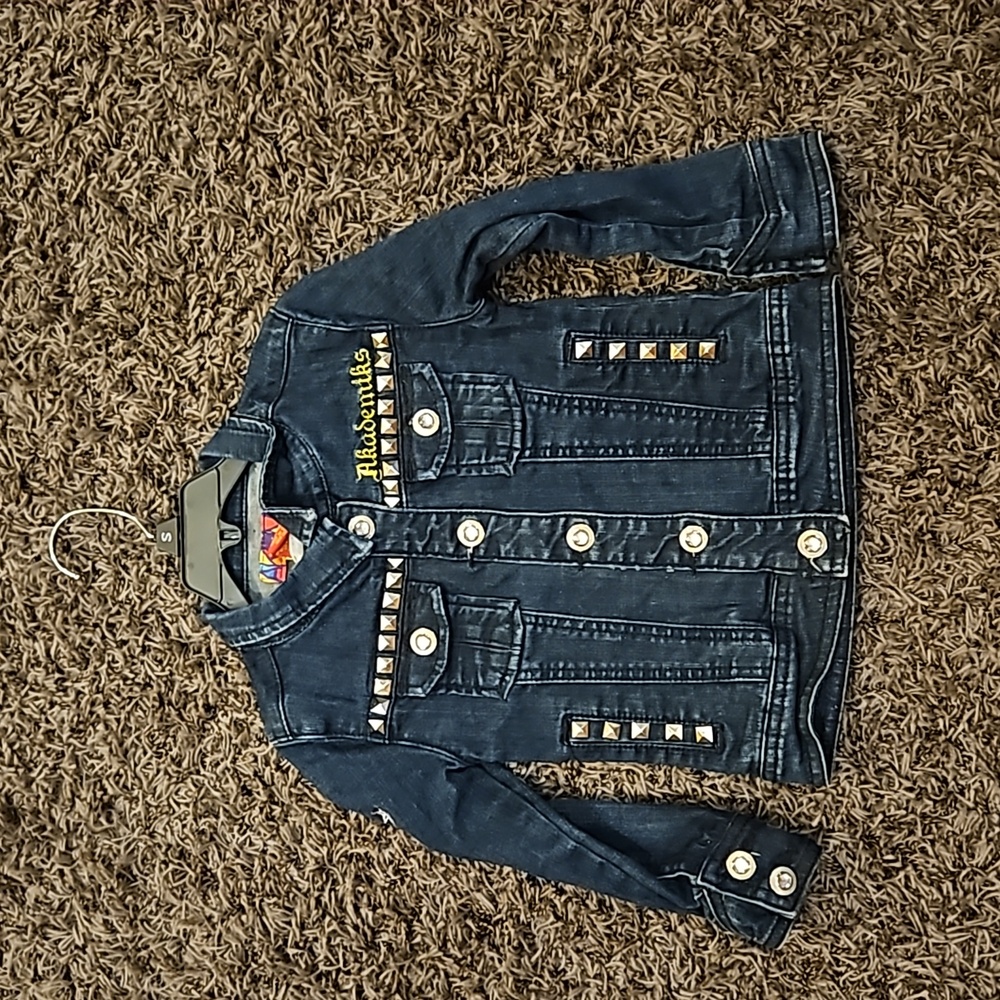 Akademiks Denim Dark Blue Jean Jacket Size 4T